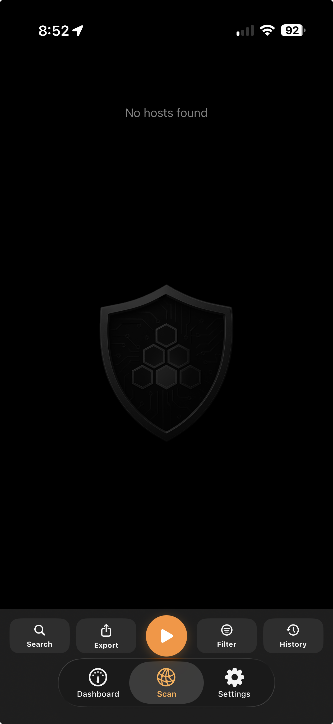 ScanLan clean scan state